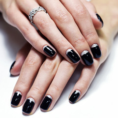 Beautiful female hands isolated