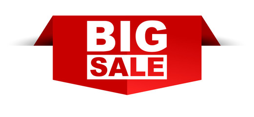 red vector banner big sale
