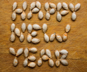 pumpkin seeds happy new year