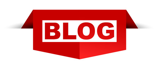 red vector banner blog