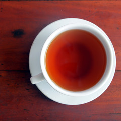 Black tea in a cup

