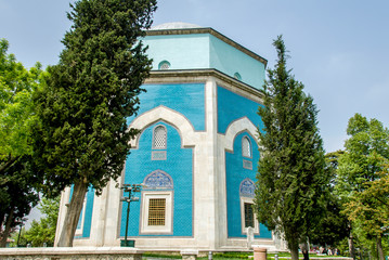 Bursa, Turkey, 01 May 2012: Tomb of Celebi Sultan Mehmet © Kayihan