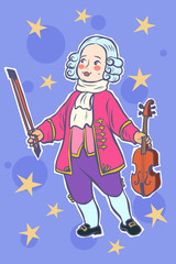 baby violinist musician little mozart