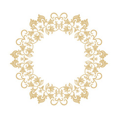Circular baroque ornament.