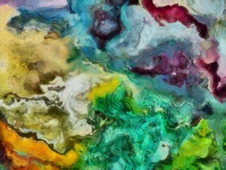 Large size grunge art texture. Stock artwork. Background pattern with textured brush strokes on canvas. Abstract oil painting.