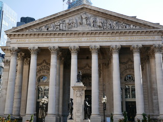 The Royal Exchange in the City of London Bank Station