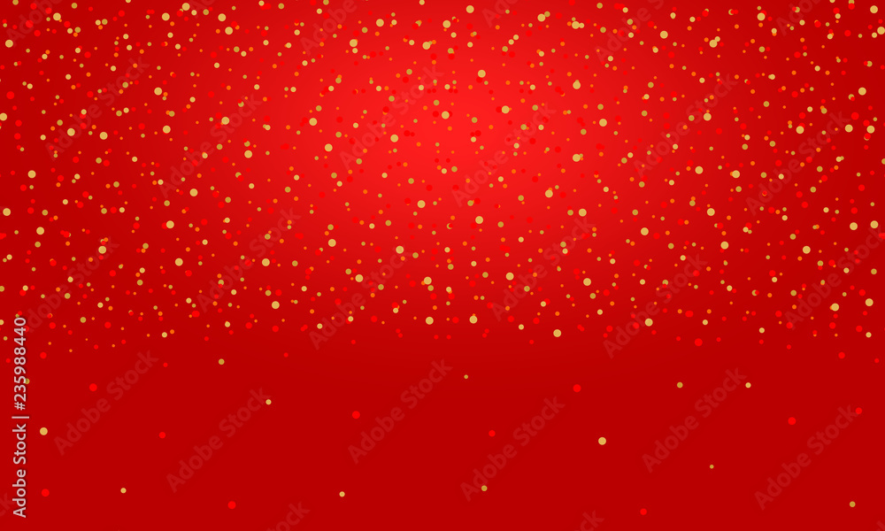 Aufkleber glitter texture with dots on red background. vector graphic pattern.