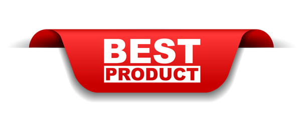 red vector banner best product