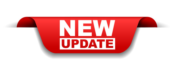 red vector banner new update