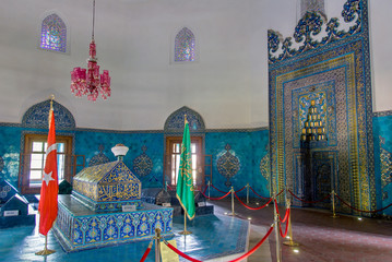 Bursa, Turkey, 01 May 2012: Tomb of Celebi Sultan Mehmet © Kayihan