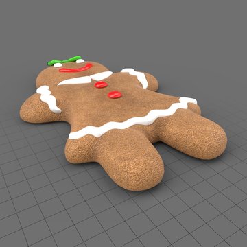 Gingerbread woman cookie