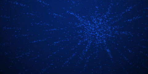 Magic stars sparse Christmas background. Subtle fl
