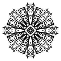 Hand drawn background with Mandala. Vector decorative elements. Arabic, Indian, ottoman motifs.