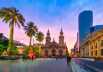 Santiago de Chile, Chile: Plaza de Armas, main square of Chile capital city, Santiago - 235994014