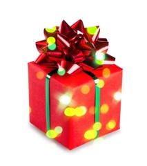 Present wrapped with a bow