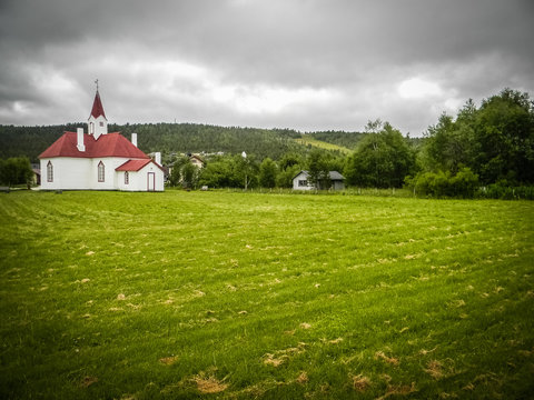 Karasjok wooden church, Lapland, Norway