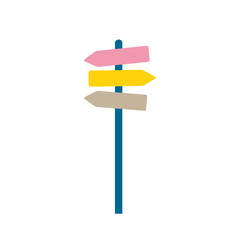 Vector illustration of guidepost
