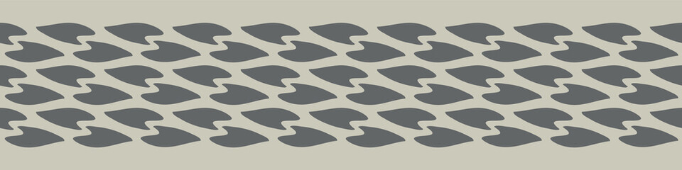 Sophisticated organic shapes create this neutral palette border print. This horizontal vector border is great for scarf designs, washi tape, tea towel designs, phone cases and fashion accessories.