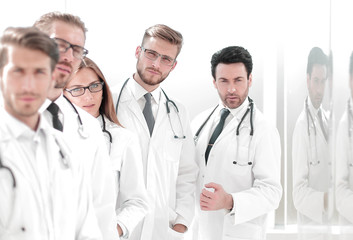 Fototapeta premium group of doctors standing in the workplace