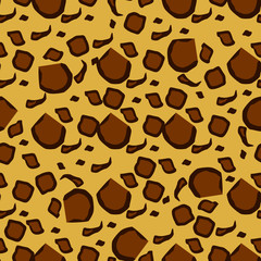 Seamless animal pattern for textile design Vector illustration
