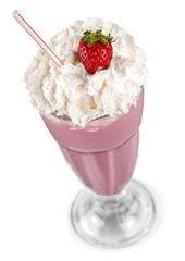 Strawberry Smoothie Isolated