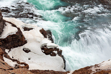 Gullfoss waterfall in Iceland