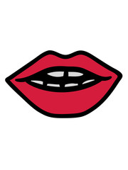 mund lippen reden sexy lippenstift rot sch&ouml;n frau weiblich girl m&auml;dchen clipart comic cartoon design