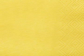 Clean paper napkin as background, top view