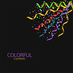 Colorful confetti background