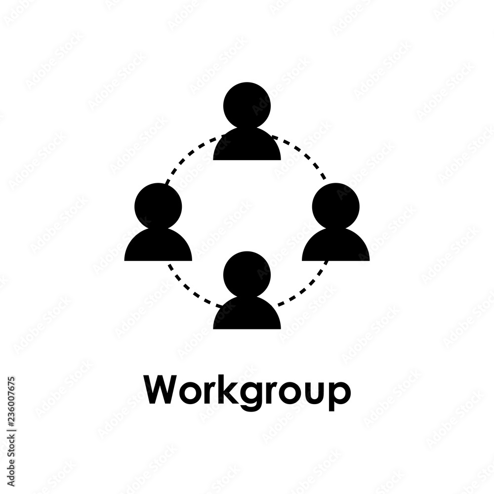 Poster team, work group icon. element of business icon for mobile concept and web apps. detailed team, work