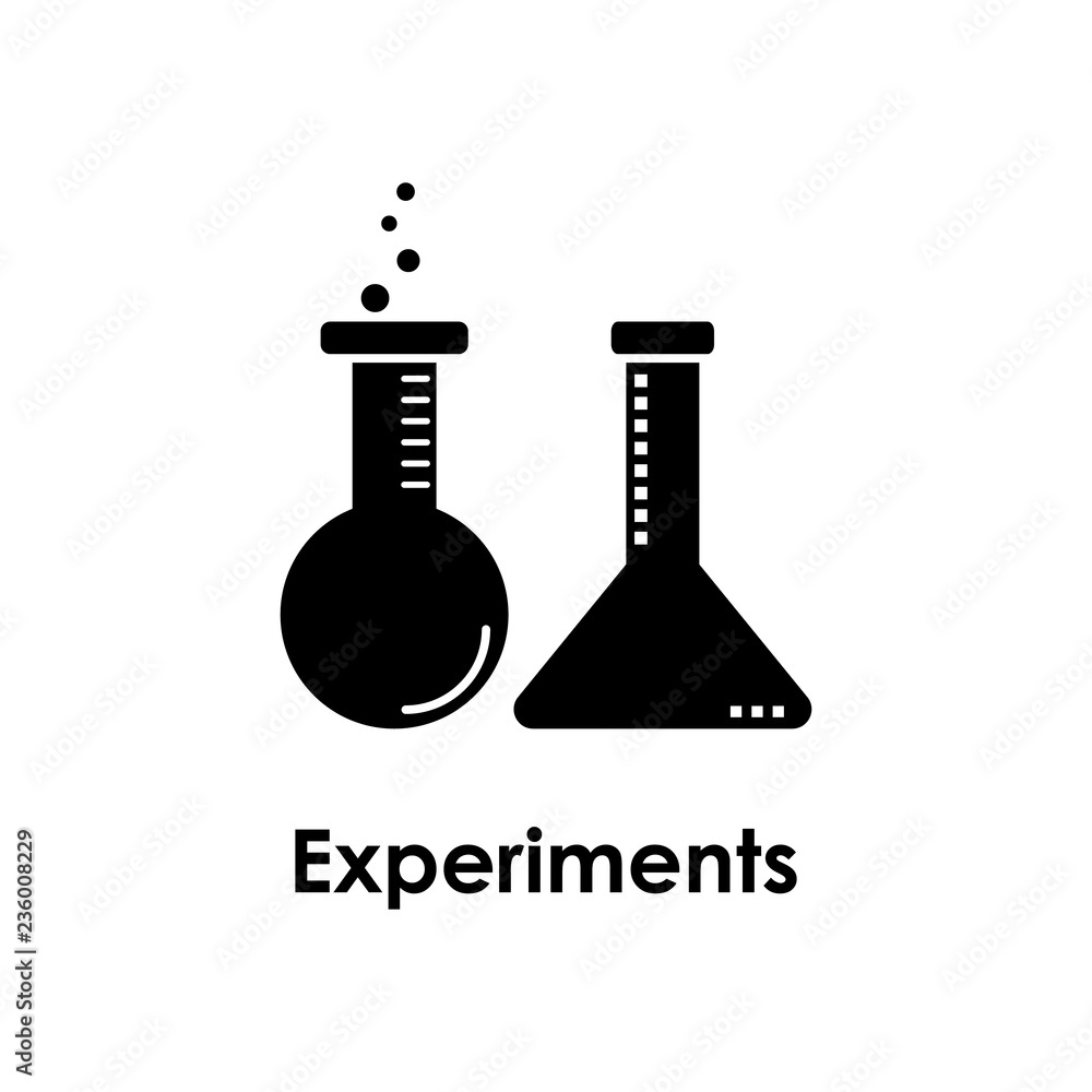Poster flask, chemistry, experiments icon. element of business icon for mobile concept and web apps. detail