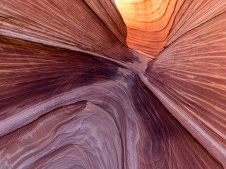 Sandstone stripes in the Wave, Coyote Buttes North, Arizona