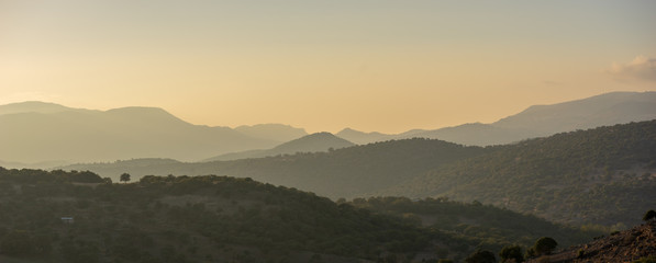 Hügellandschaft auf Lesbos