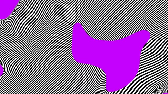 Abstract Morphing Opart Geometry with Violet Holes - Seamless Loop