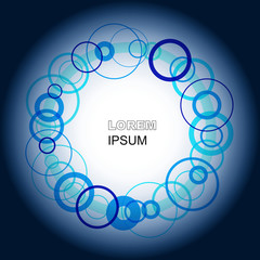 Blue circles in chain