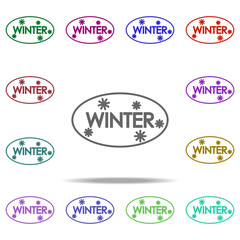 winter snow concept line icon. Elements of winter in multi color style icons. Simple icon for websites, web design, mobile app, info graphics