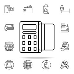 subtraction of funds icon. online shopping icons universal set for web and mobile