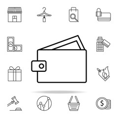 purse icon. online shopping icons universal set for web and mobile