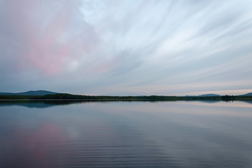 summer night at the lake