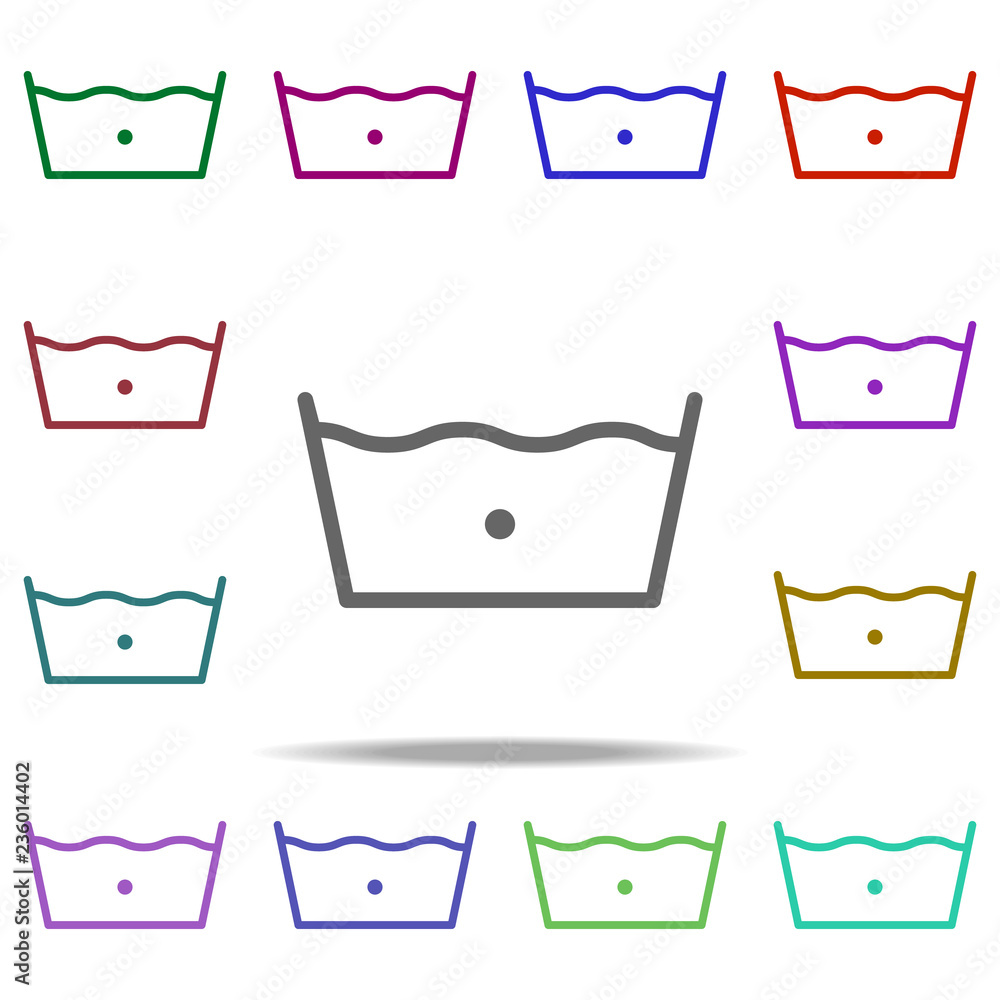Poster laundry icon. elements of laundry in multi color style icons. simple icon for websites, web design, 