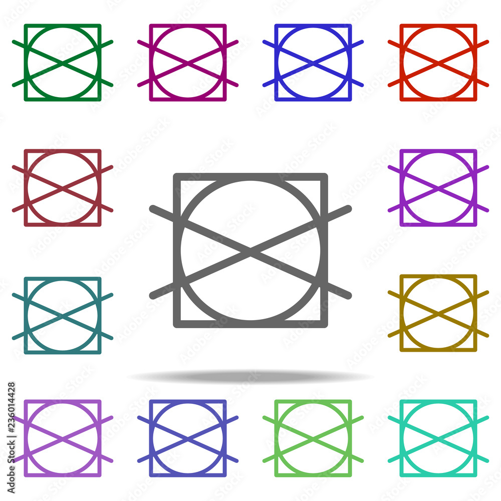 Poster tumble dryer icon. elements of laundry in multi color style icons. simple icon for websites, web des