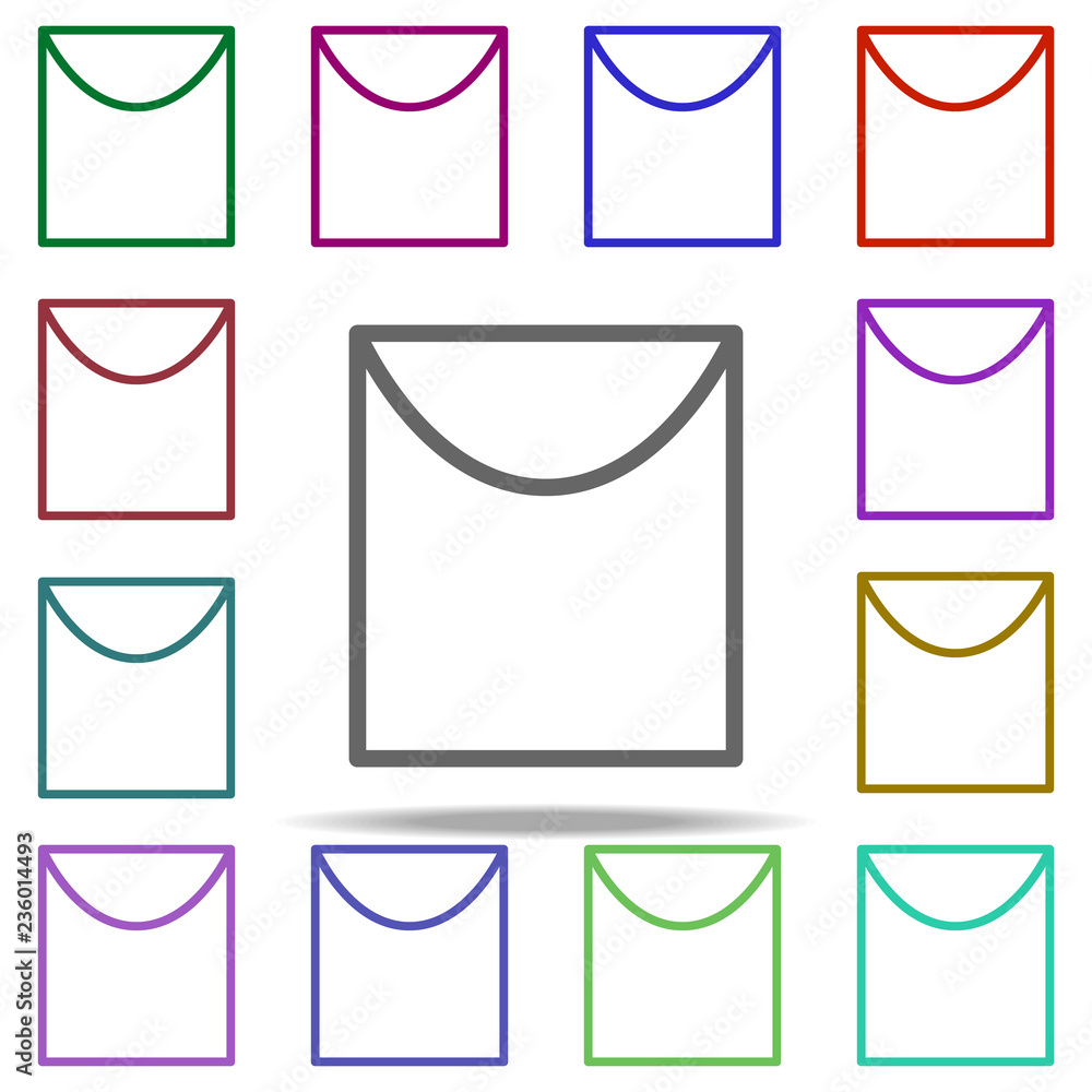 Poster hang icon. elements of laundry in multi color style icons. simple icon for websites, web design, mob