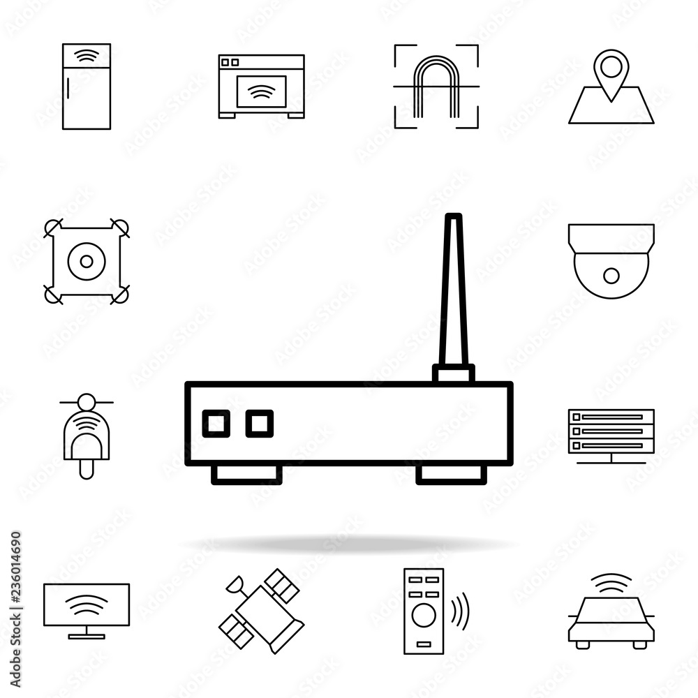 Aufkleber router icon. internet things icons universal set for web and mobile