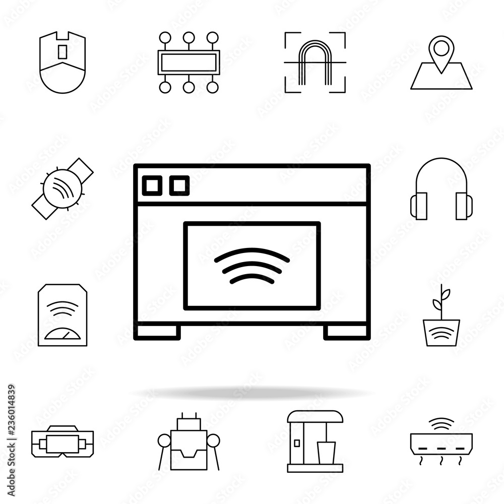 Aufkleber oven icon. internet things icons universal set for web and mobile