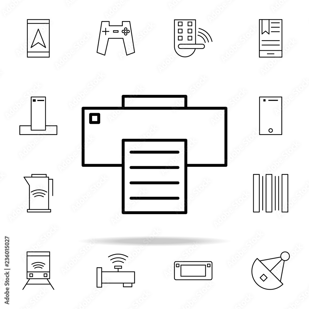 Poster printer icon. internet things icons universal set for web and mobile