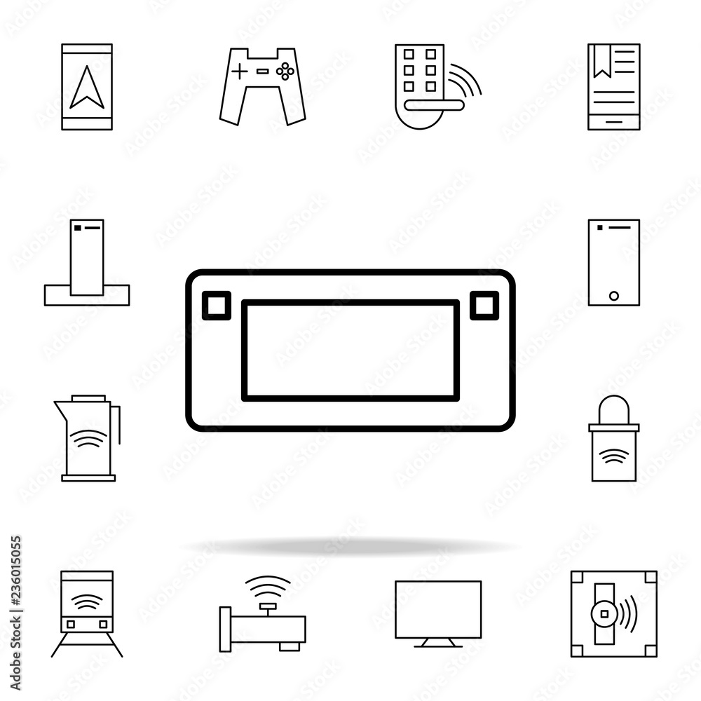 Aufkleber game console icon. internet things icons universal set for web and mobile