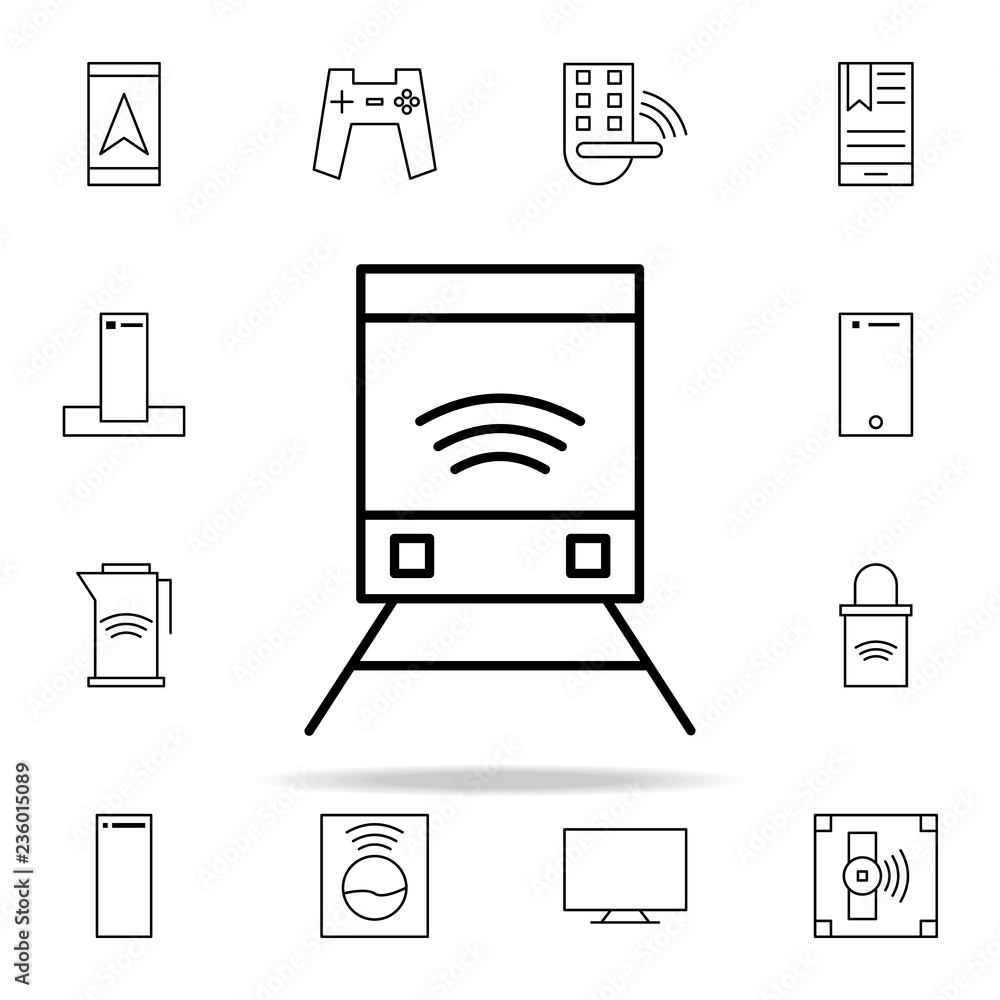 Aufkleber train icon. internet things icons universal set for web and mobile