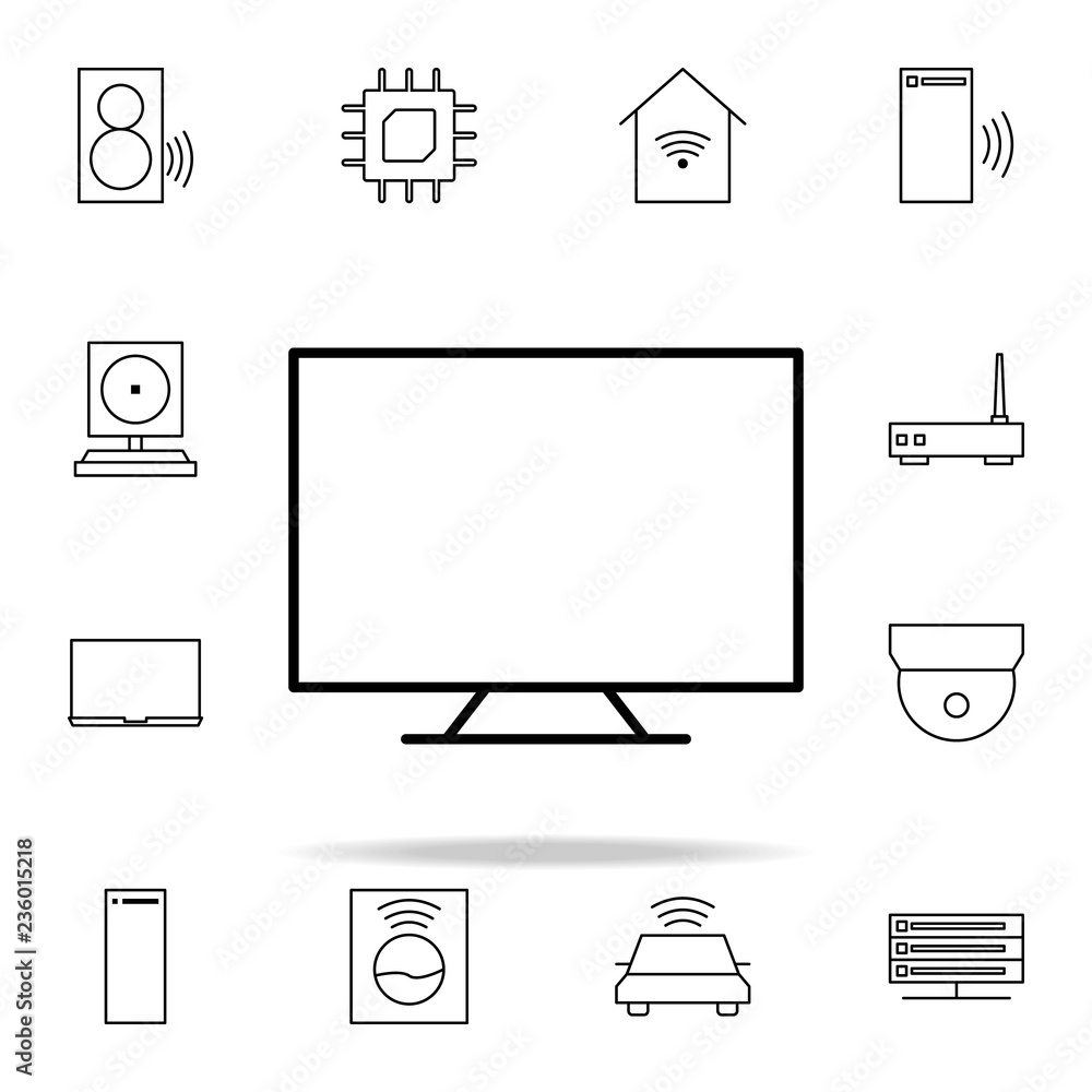 Poster monitor pc icon. internet things icons universal set for web and mobile
