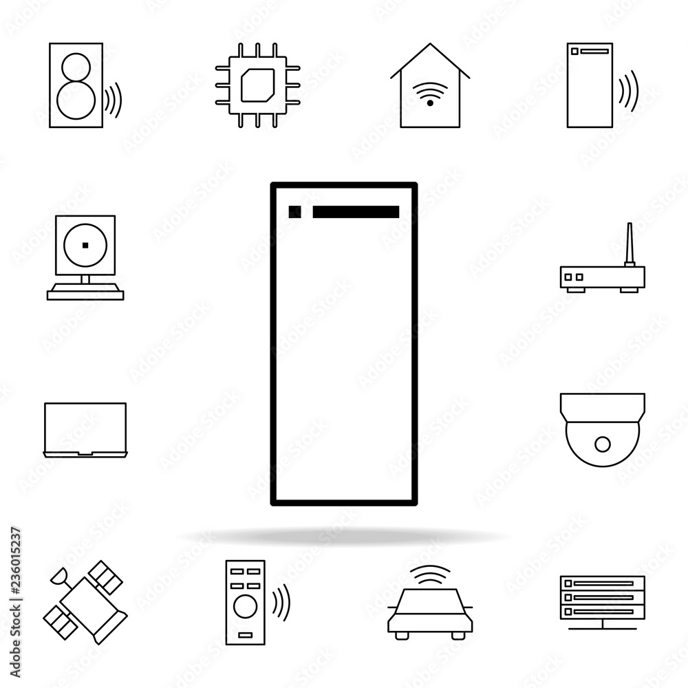 Poster tablet icon. internet things icons universal set for web and mobile