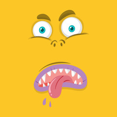 Monster with facial expression